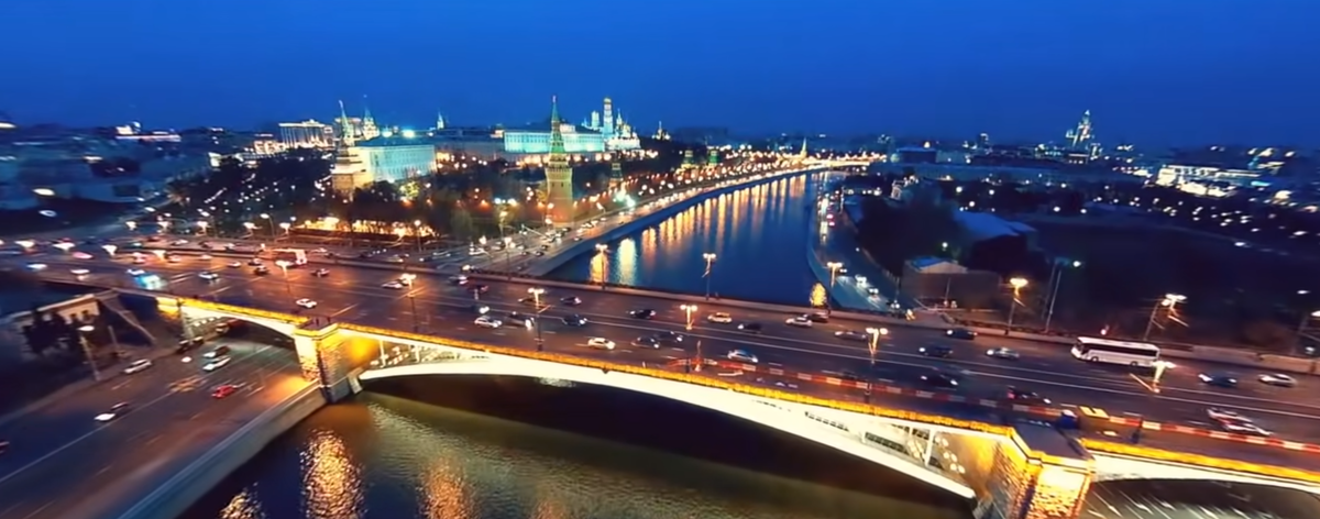 Центр ночью