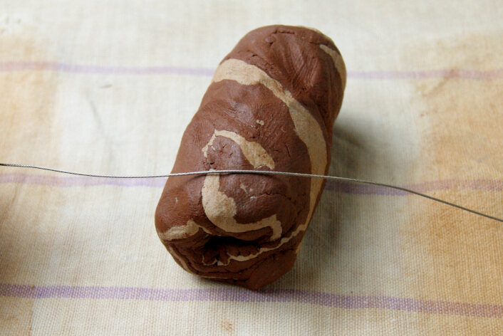 Заготовка перед разрезанием.