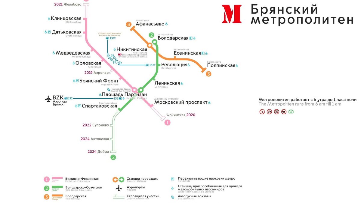 Краснодарский метрополитен схема