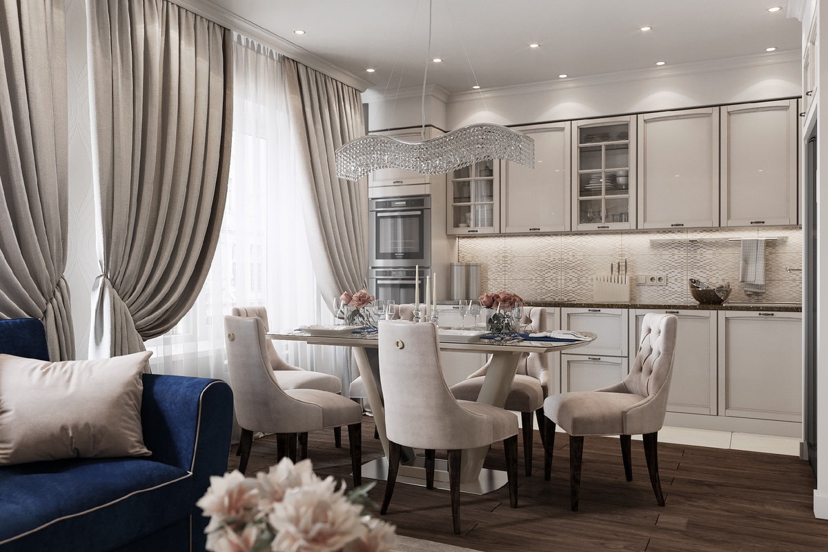 Дизайн гостиной ЖК Маяковский