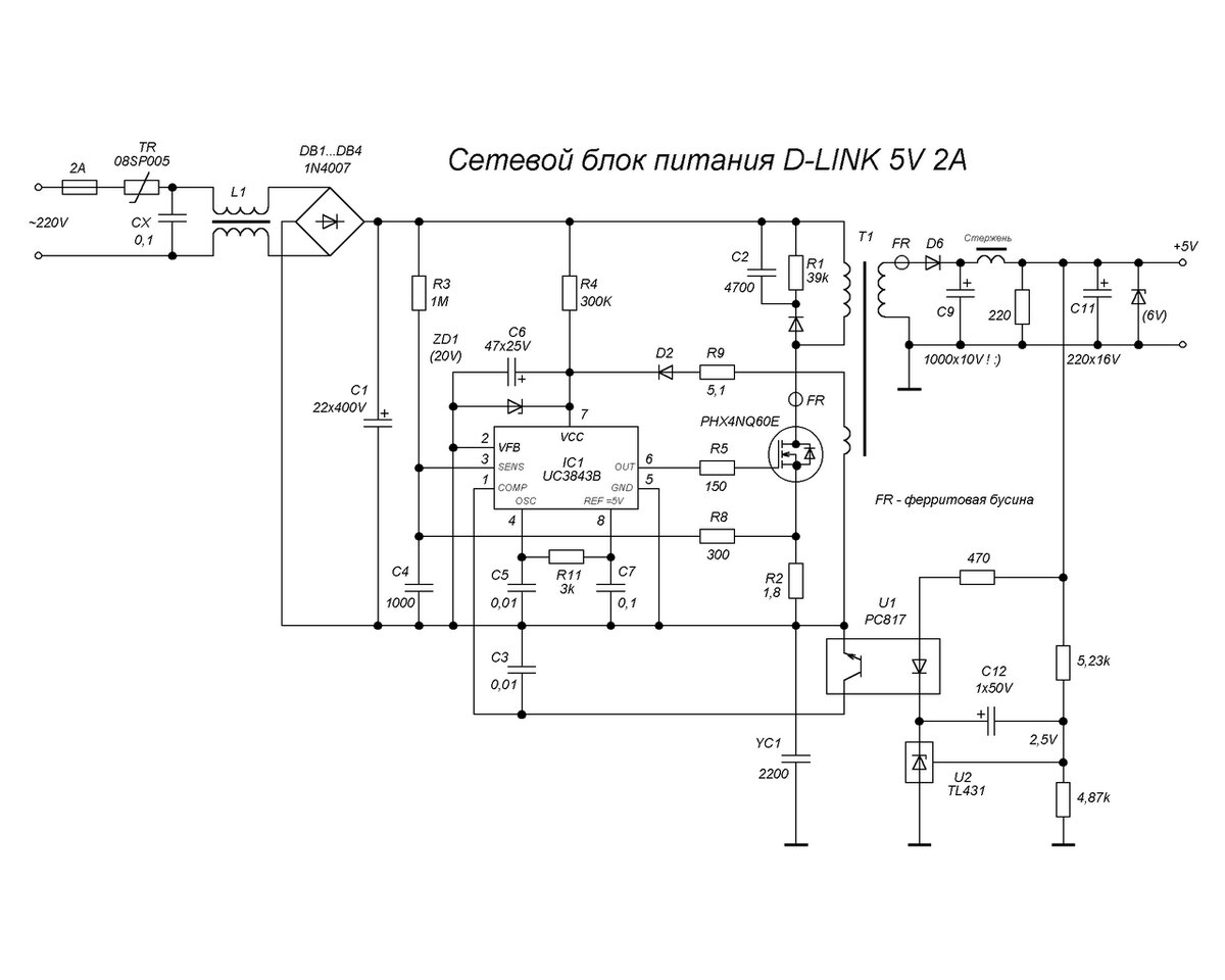 Блок питания для маршрутизатора