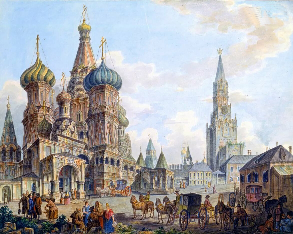 Храм Василия Блаженного Москва 16 век