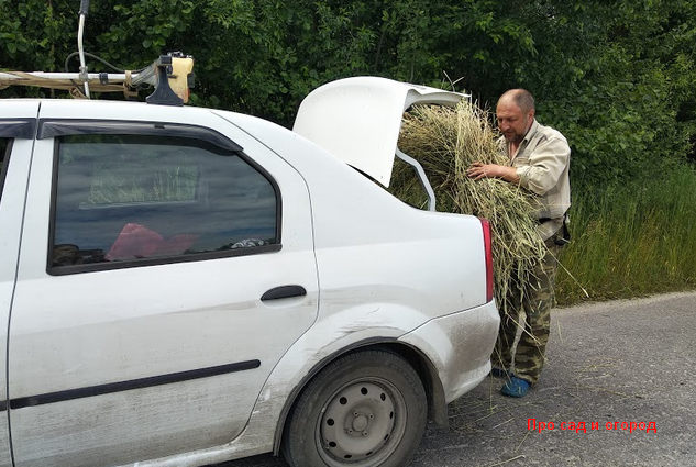 Перевозим солому
