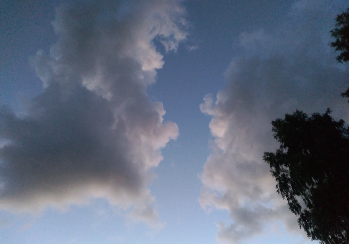 Кусочки облачного паззла. Фото моё.