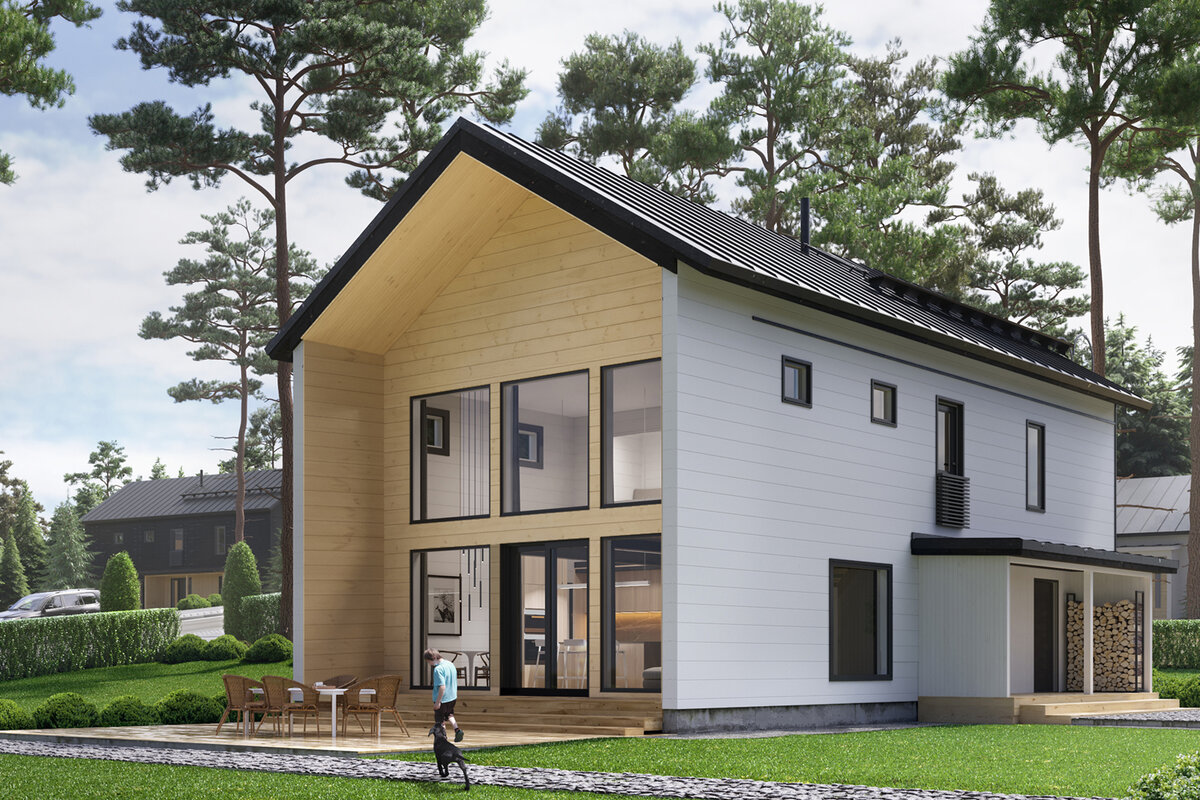 Дом в стиле барнхаус