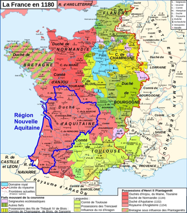 Как видите, по территории современный регион несколько уступает средневековому герцогству