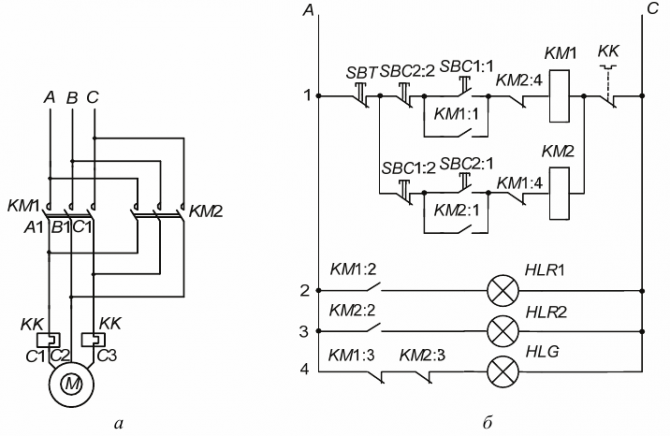 Схема подключения асинхронного двигателя. Схема реверсивного пуска электродвигателя. Схема реверса асинхронного двигателя 380в. Реверсивная схема пуска асинхронного электродвигателя. Схема включения асинхронного двигателя с реверсом.