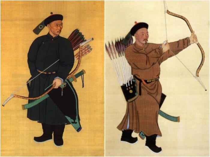 Выступающий вперед и вверх эфес оружия был помехой для извлечения лука / Фото: Pinterest
