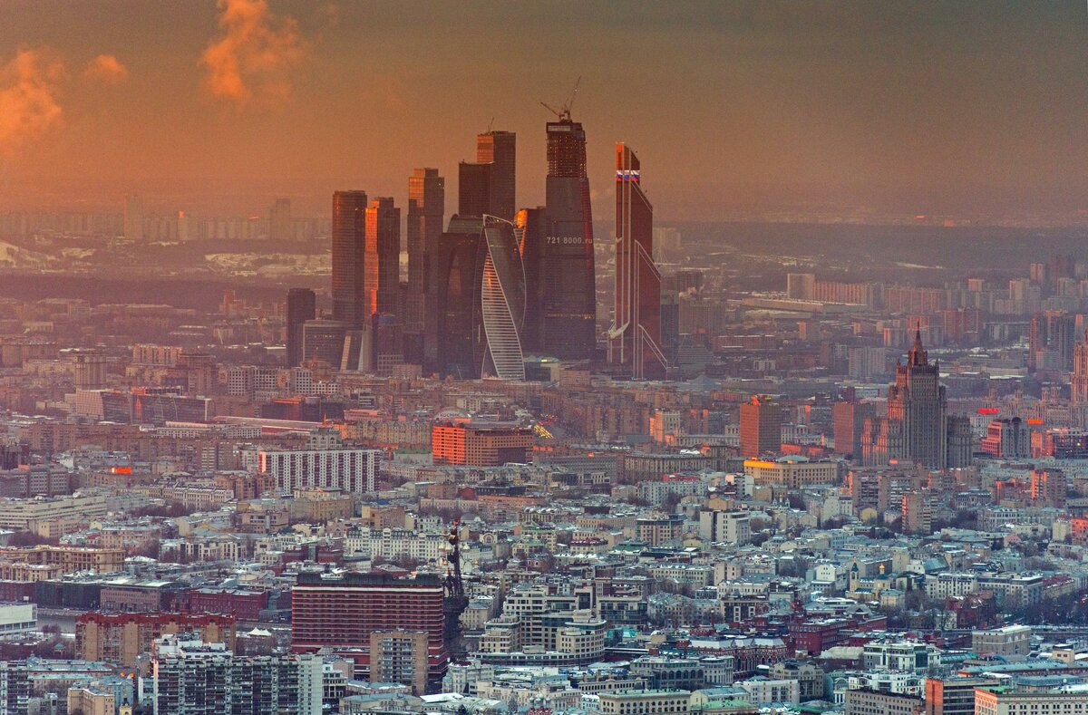 Москва с высоты птичьего полета