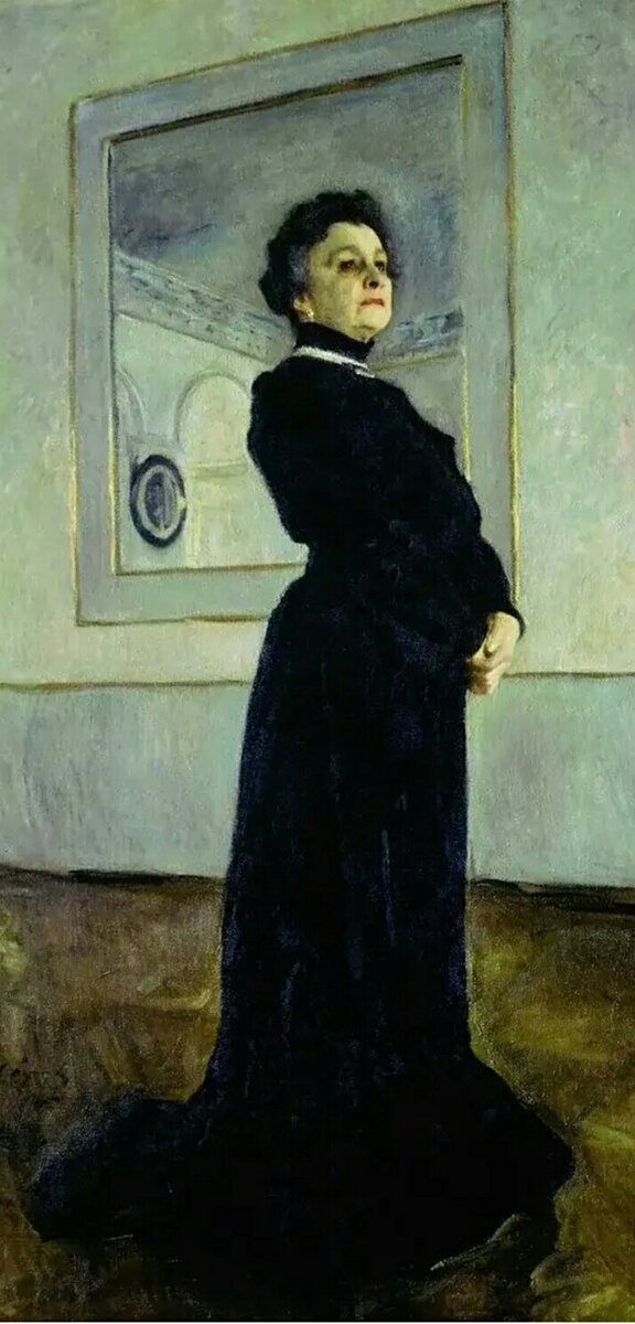 Мария Ермолова на портрете В. Серова, 1905г
