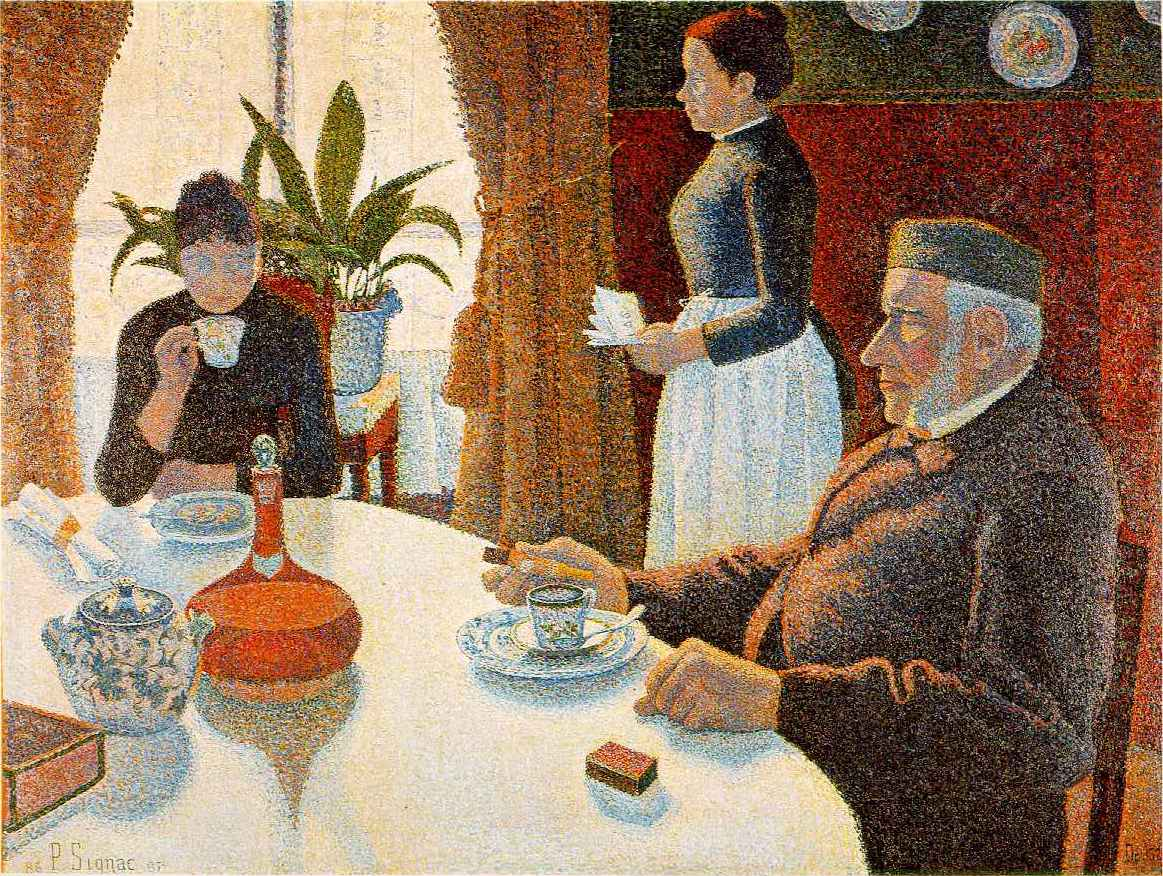 "Завтрак", Поль Синьяк, 1887. (сс) Wikimedia Commons