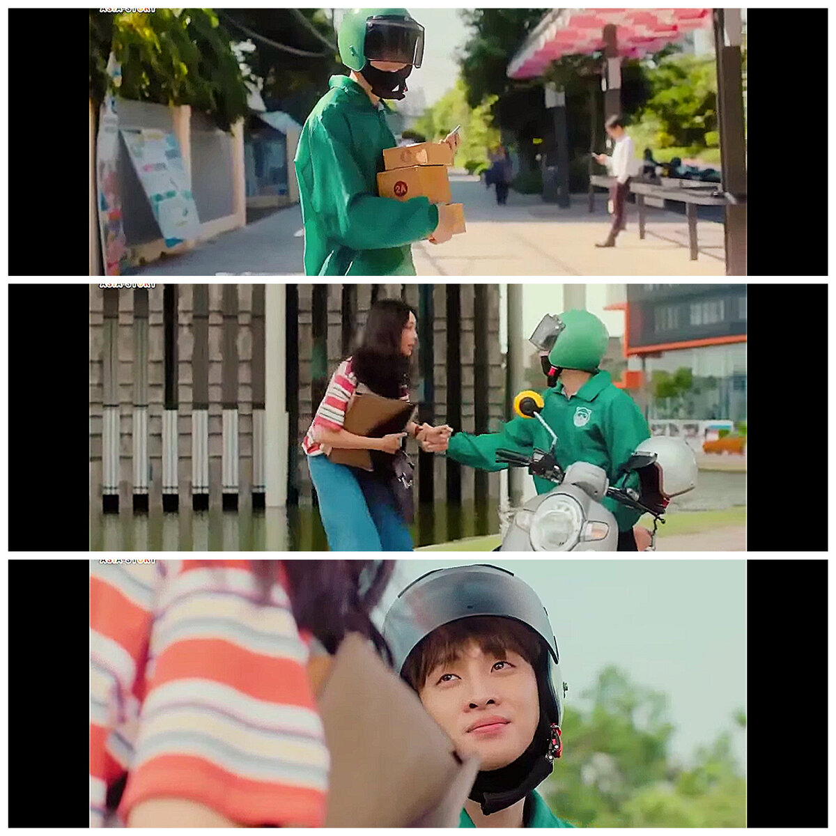 Кадры из сериала "Мой пузырьковый чай", в ролях Никхун, Прой Манасапон Чанчалем, Мин Пхиравит Аттачитсатапон