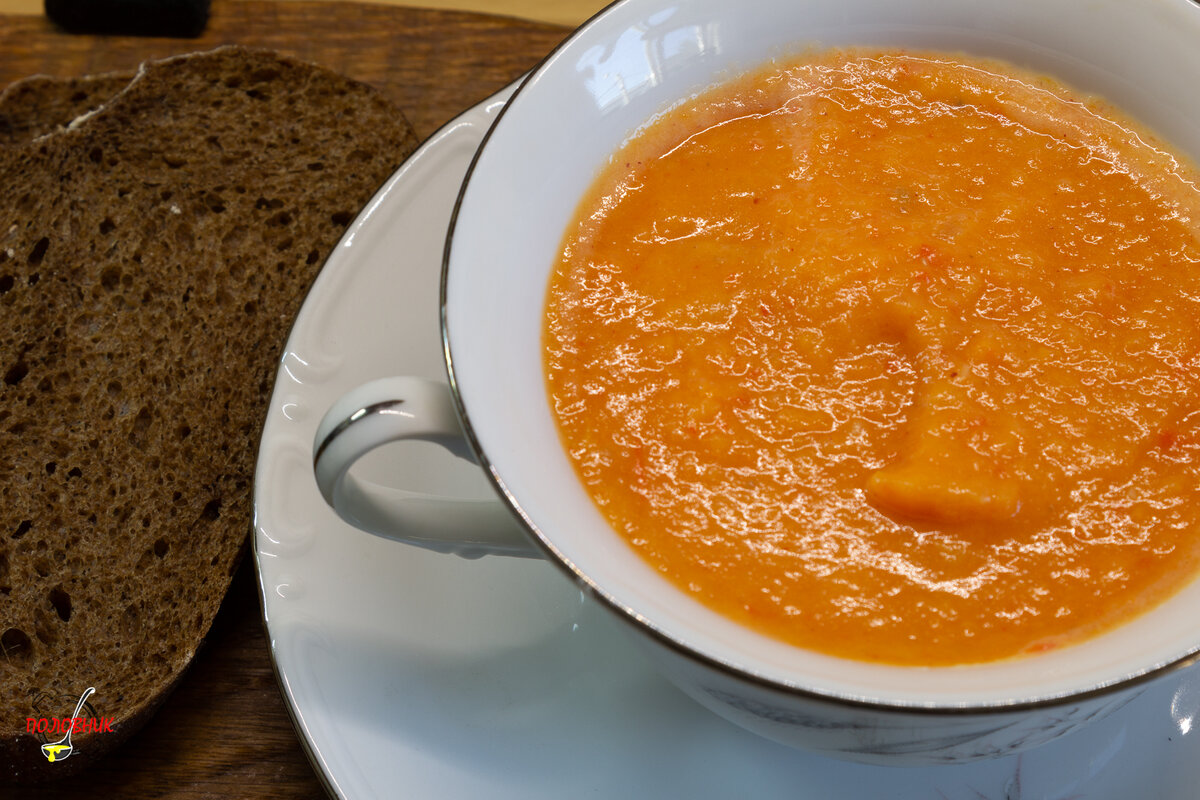 Суп-пюре из запеченных овощей