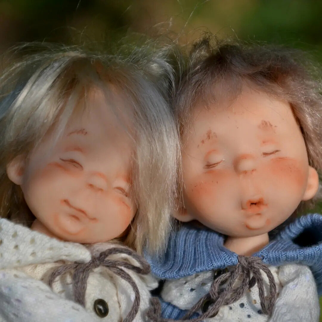 Авторские куколки Юлии Поляковой (фото со странички мастера https://vk.com/polyachok_doll) 