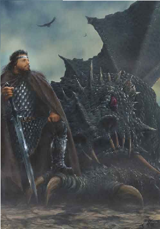 Турамбар и Глаурунг. Автор: Джэйсек Копальский.