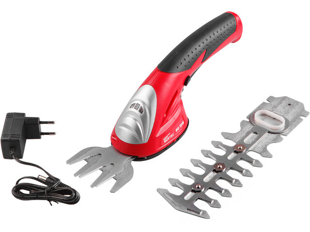 Аккумуляторные ножницы Wortex SG 7215, в комплекте идет насадка-кусторез