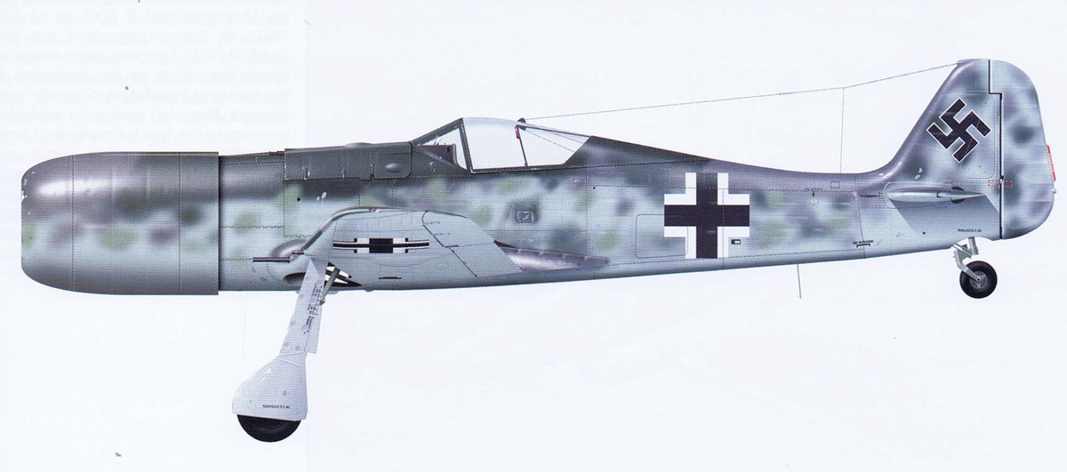 Картинка из свободных источников. Винтомоторный самолет Focke-Wulf Fw 190 A-3 должен был стать основой для проектируемого реактивного варианта.
