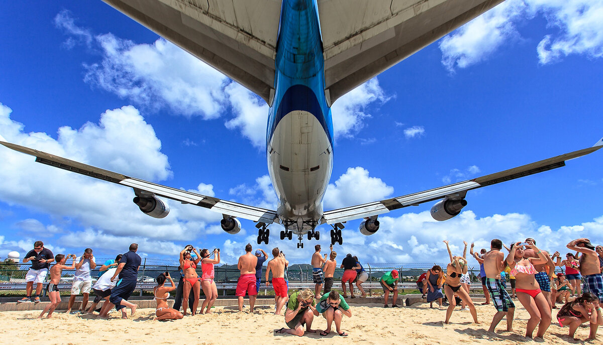 Пляж Maho Beach