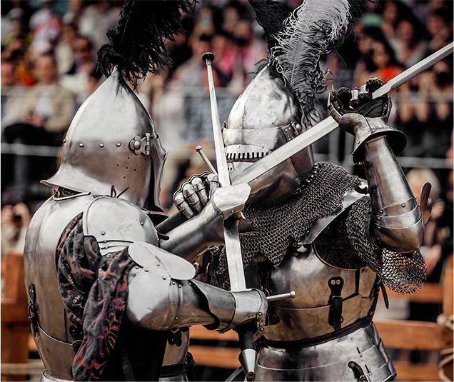 Пеший бой на длинных мечах