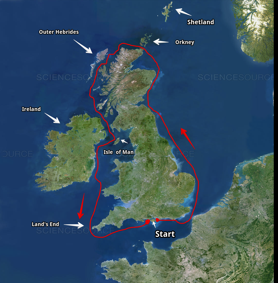 Примерная карта маршрута