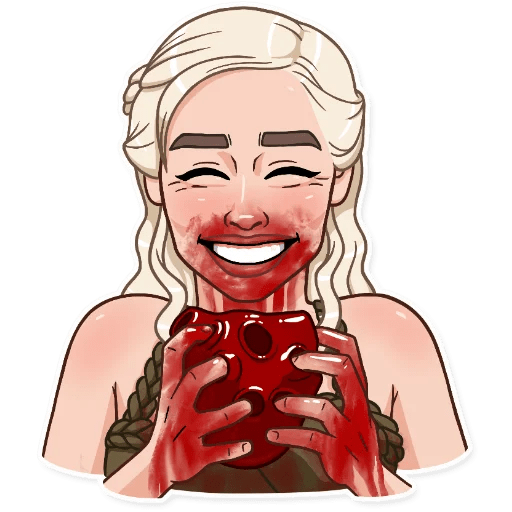 Малютка Дени тоже ела что-то кровавое во имя ребёнка.