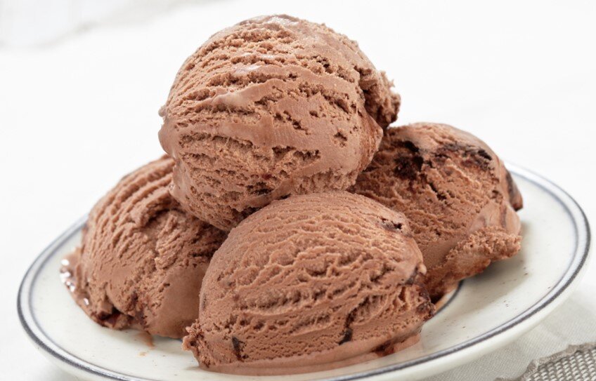 шоколадное мороженое