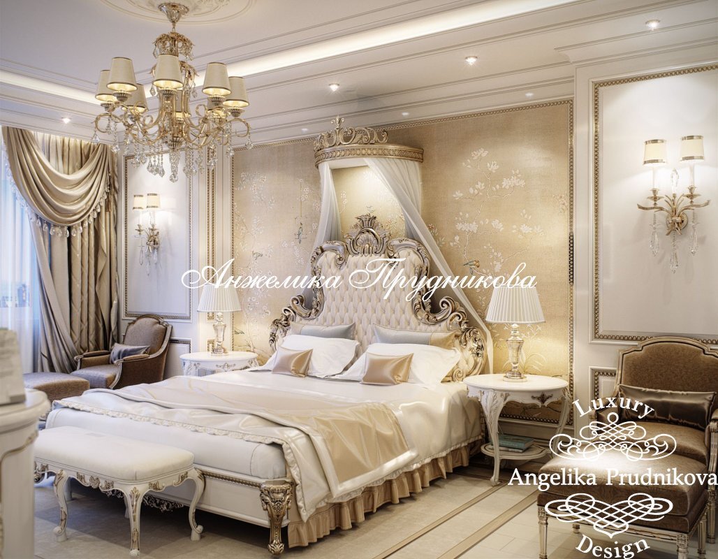 На фото: Интерьер спальни в бежевом цвете