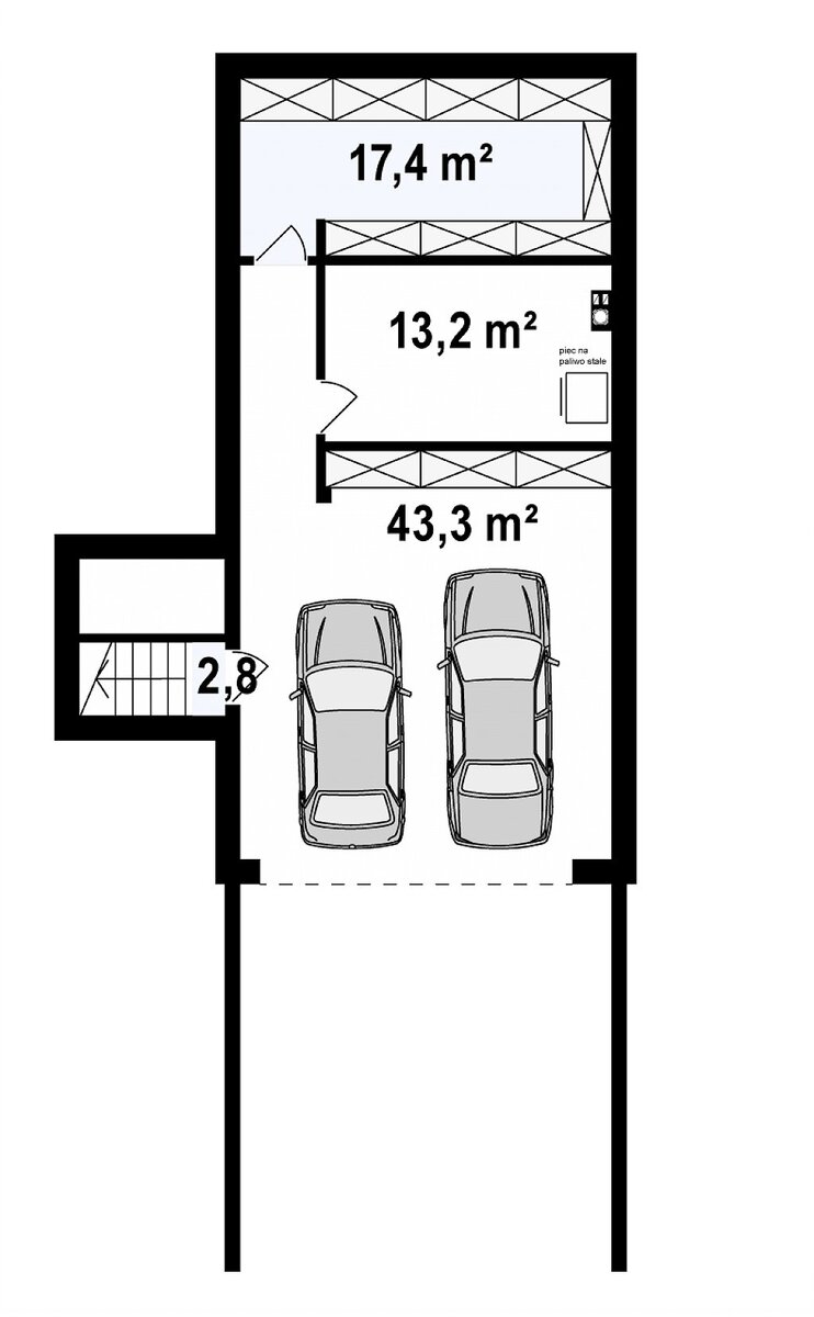 Современный 4-х комнатный дом 16х16 м., с гаражом на 2 машины, общей площадью 235 кв.м.