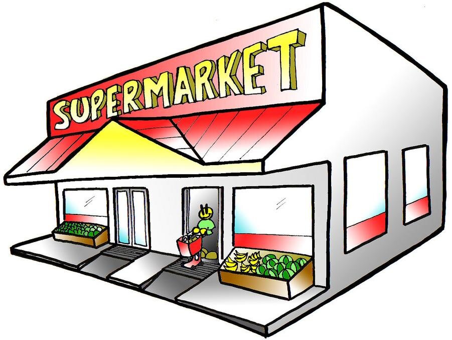 Как нарисовать продуктовый магазин