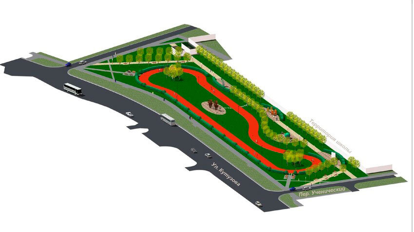 проект сквера "Молодежный"