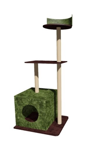 когтеточка с домиком и площадкой