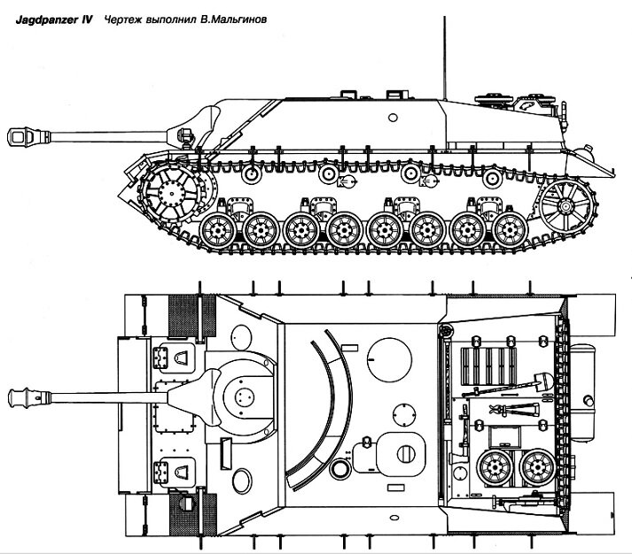 Jagdpanzer e 100 чертеж