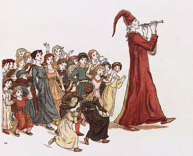 Иллюстрация Kate Greenaway (1910) к поэме Роберта Браунинга.