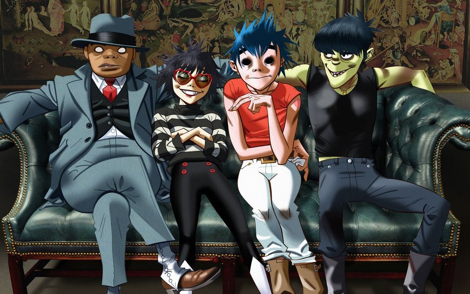 Gorillaz фото в живую и их персонажи