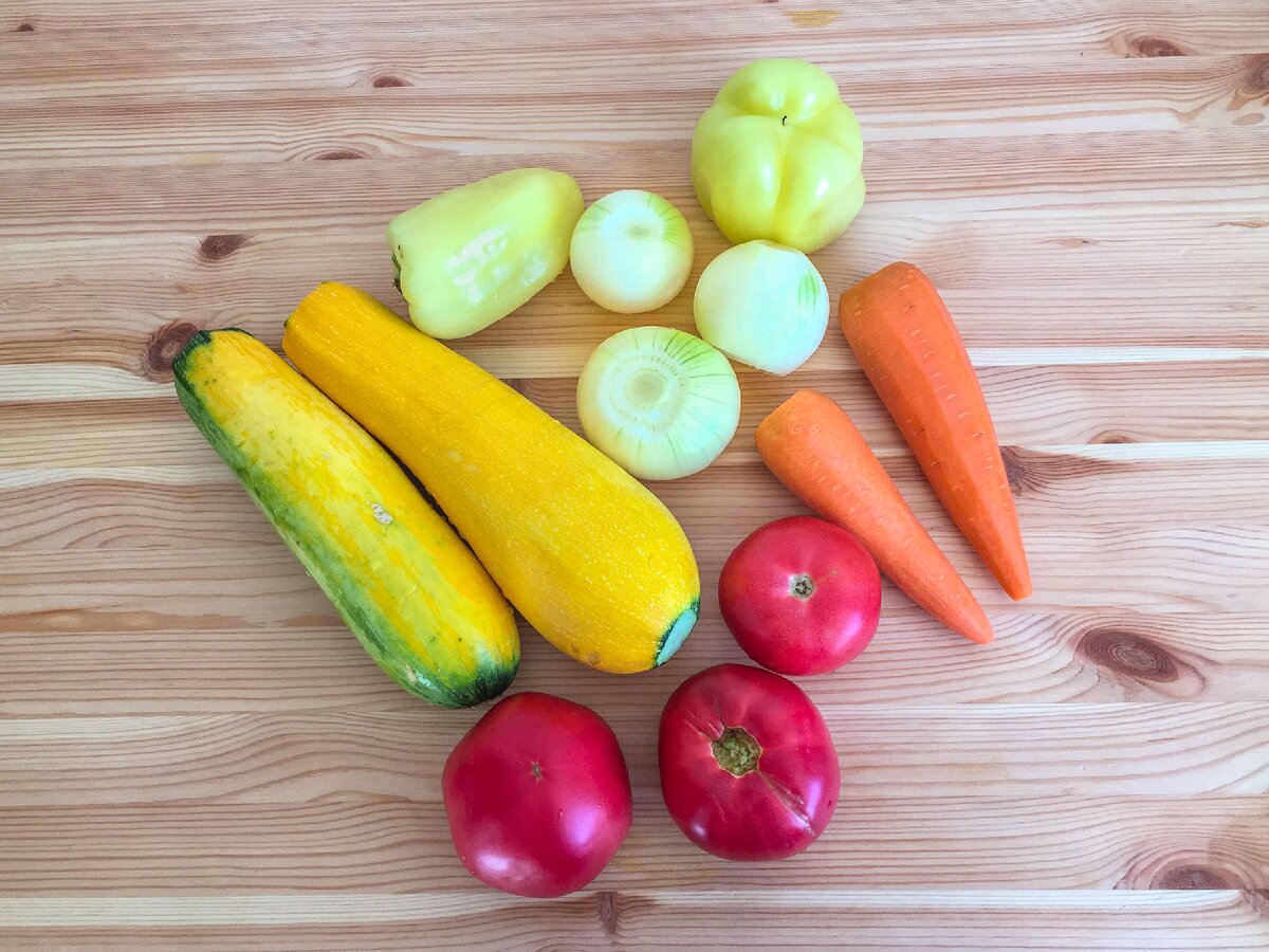 Овощи которые будут использоваться.