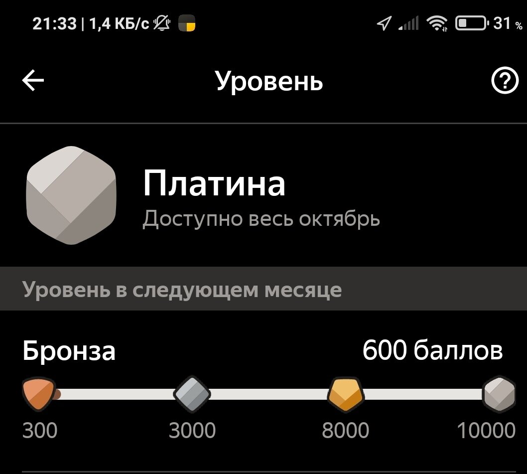 Скрин из Яндекс.Про (Таксометр пока привычнее!)