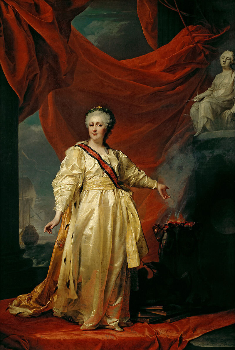 Екатерина II, Левицкий, 1783 год. Источник: wikimedia.org
