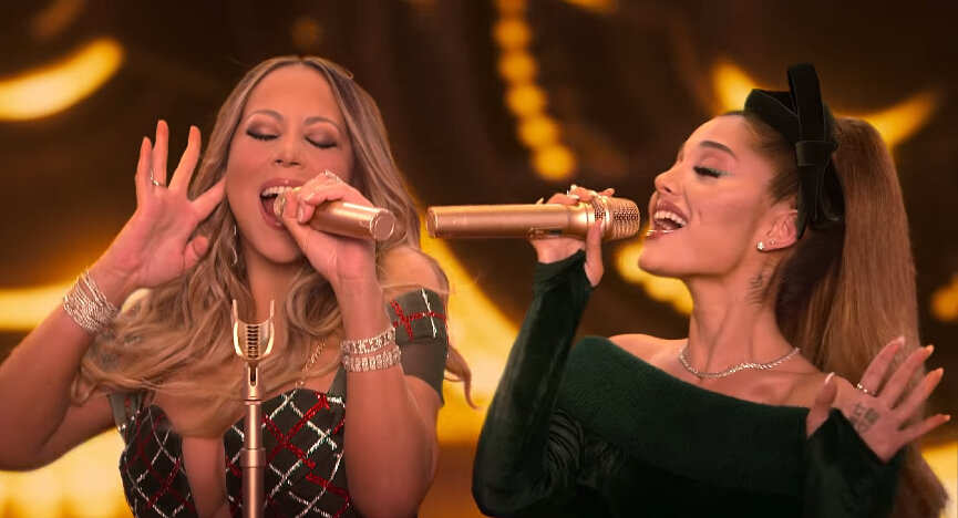 Мэрайя Кэри, Ариана Гранде
Фото: кадр из видео