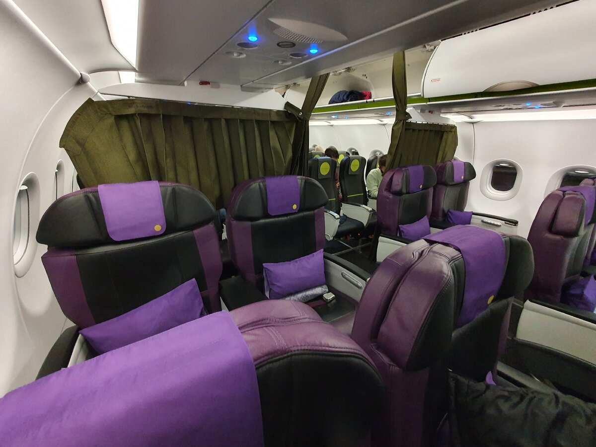 Бизнес-класс С7 из Москвы в Благовещенск, декабрь 2020 г.