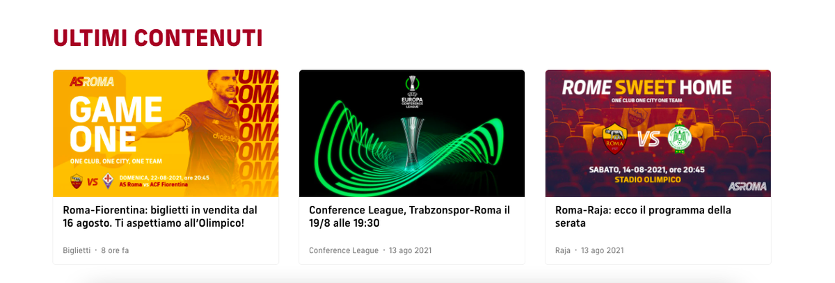 СКРИНШОТ С ОФИЦИАЛЬНОГО САЙТА «РОМЫ»