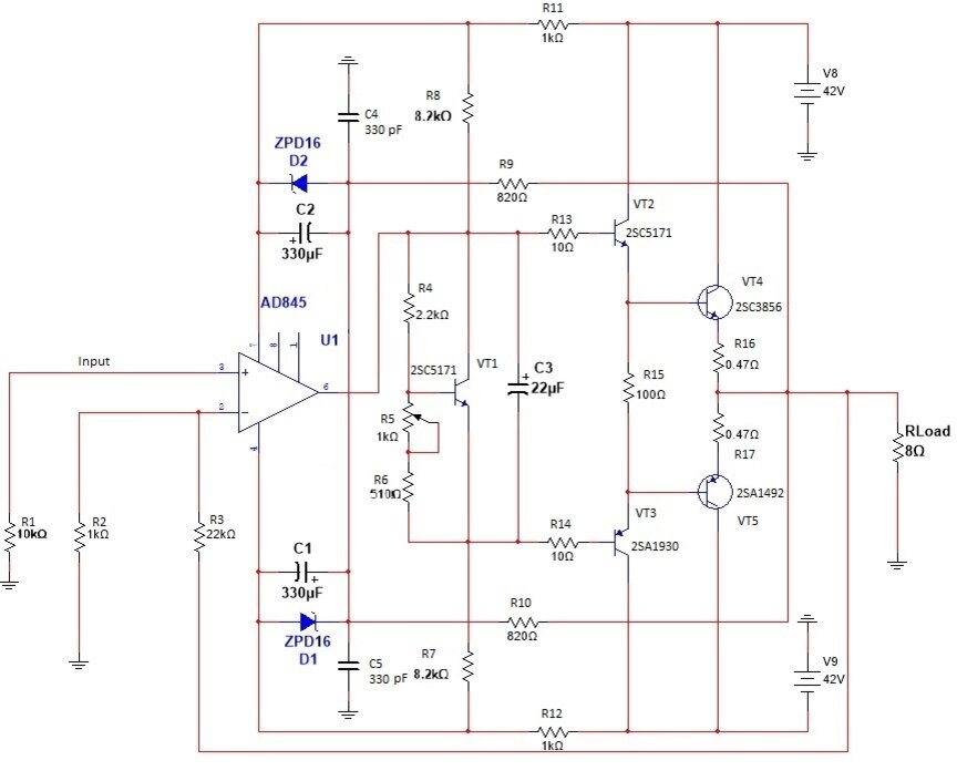 Схема hi end предварительный усилитель