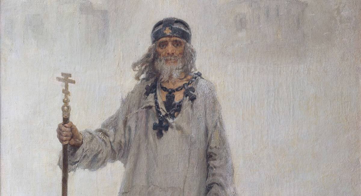 Василий Блаженный. Нашла для вас удивительную картину. 