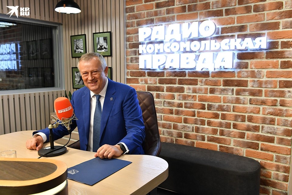     Александр Дрозденко в гостях на Радио «Комсомольская правда». Иван МАКЕЕВ