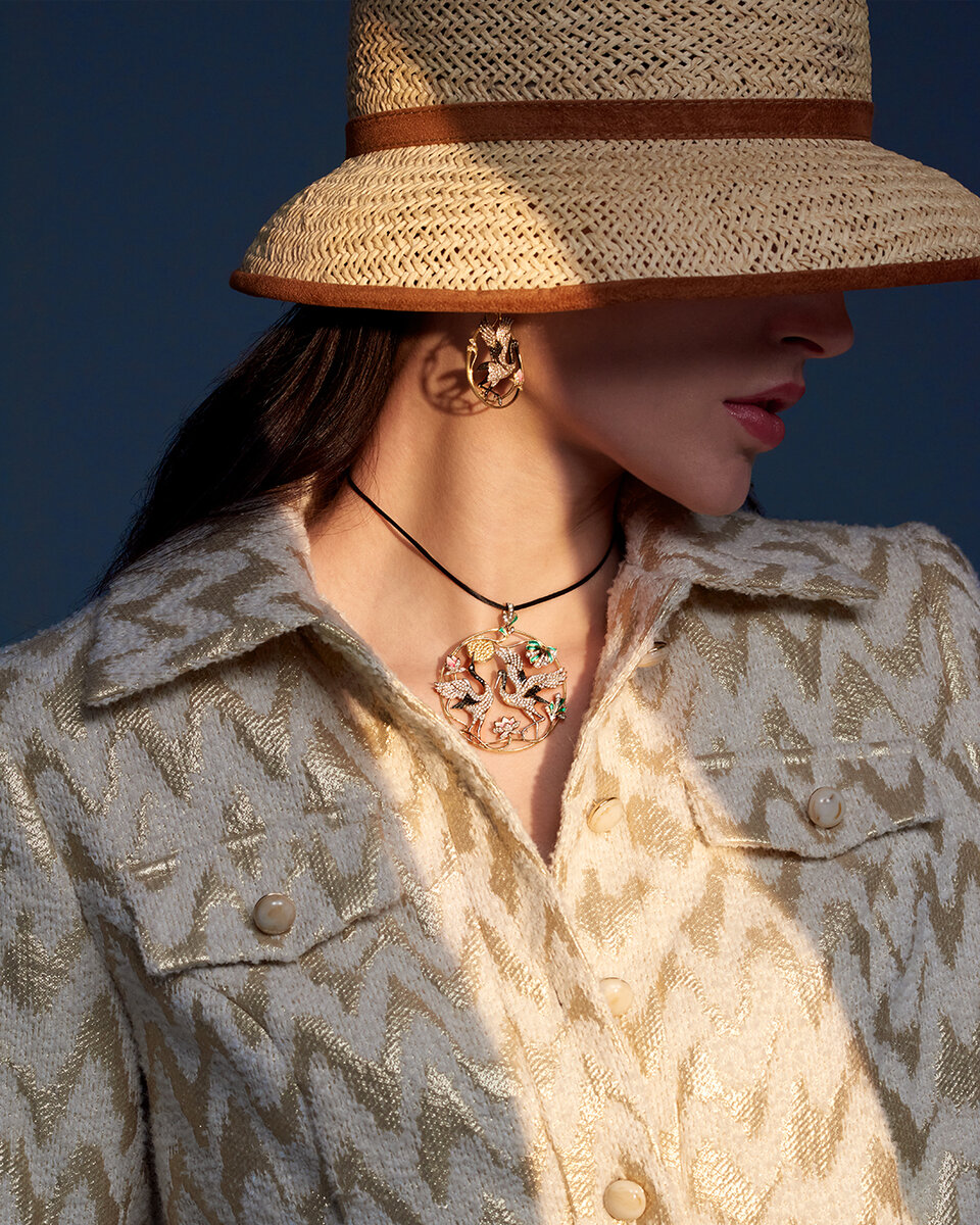 Гарнитур "Журавли", ювелирный дом RODIS