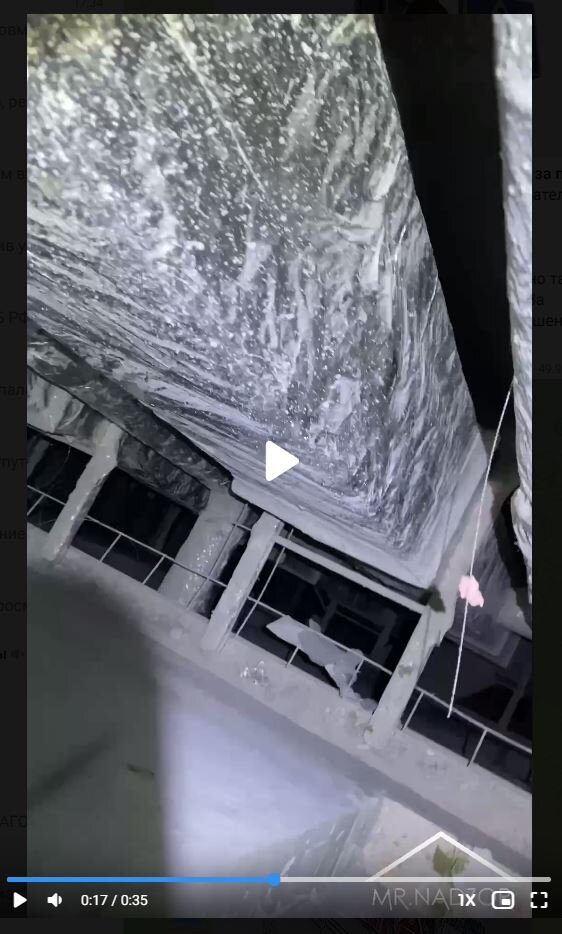 Снимок 3. Воздуховоды в огнезащите