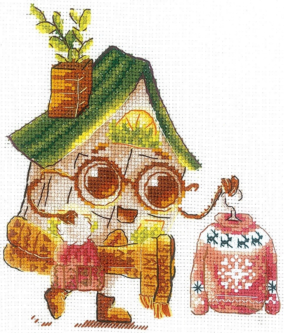 набор для вышивания "Домик Модник" фото из открытых источников