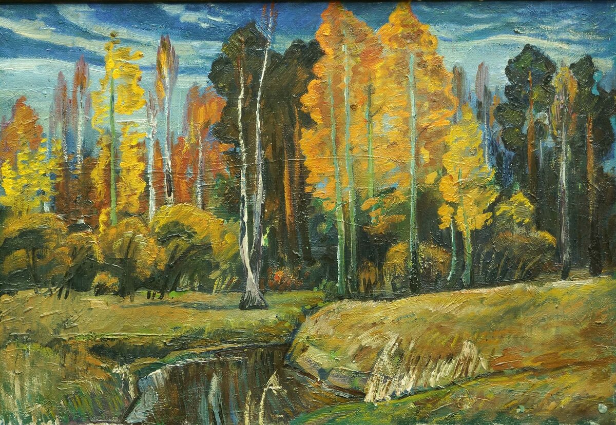 Чуваргин Павел Осень 50х72 хм Павел Сергеевич Чуваргин (1921 -2013) Родился 7 ноября 1921 года в деревне Старо-Калмаково ,Челябинской губернии Позже с семьёй переехал в деревню Новодубровка...