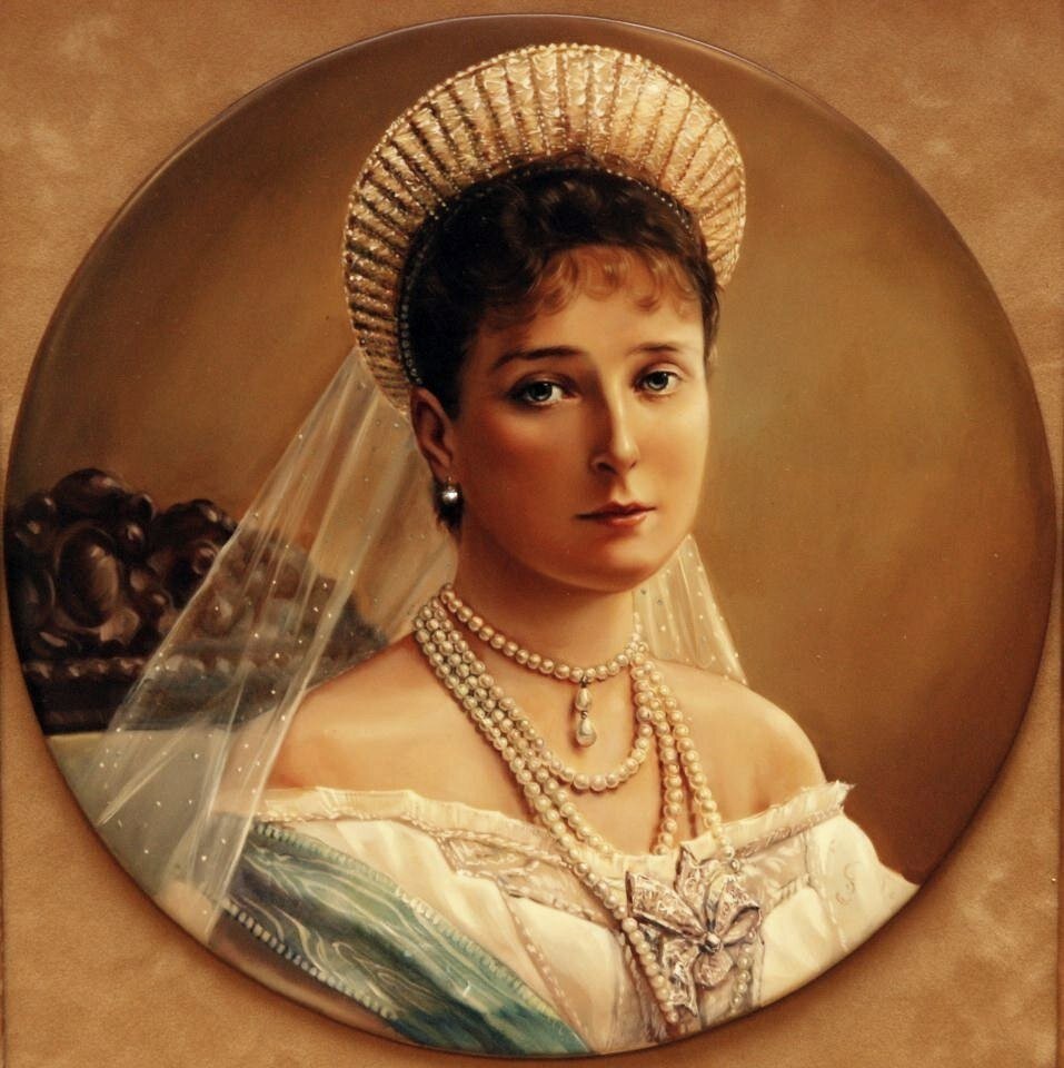 Вторые жены романовых. Портрет Александры Федоровны жены Николая 2.