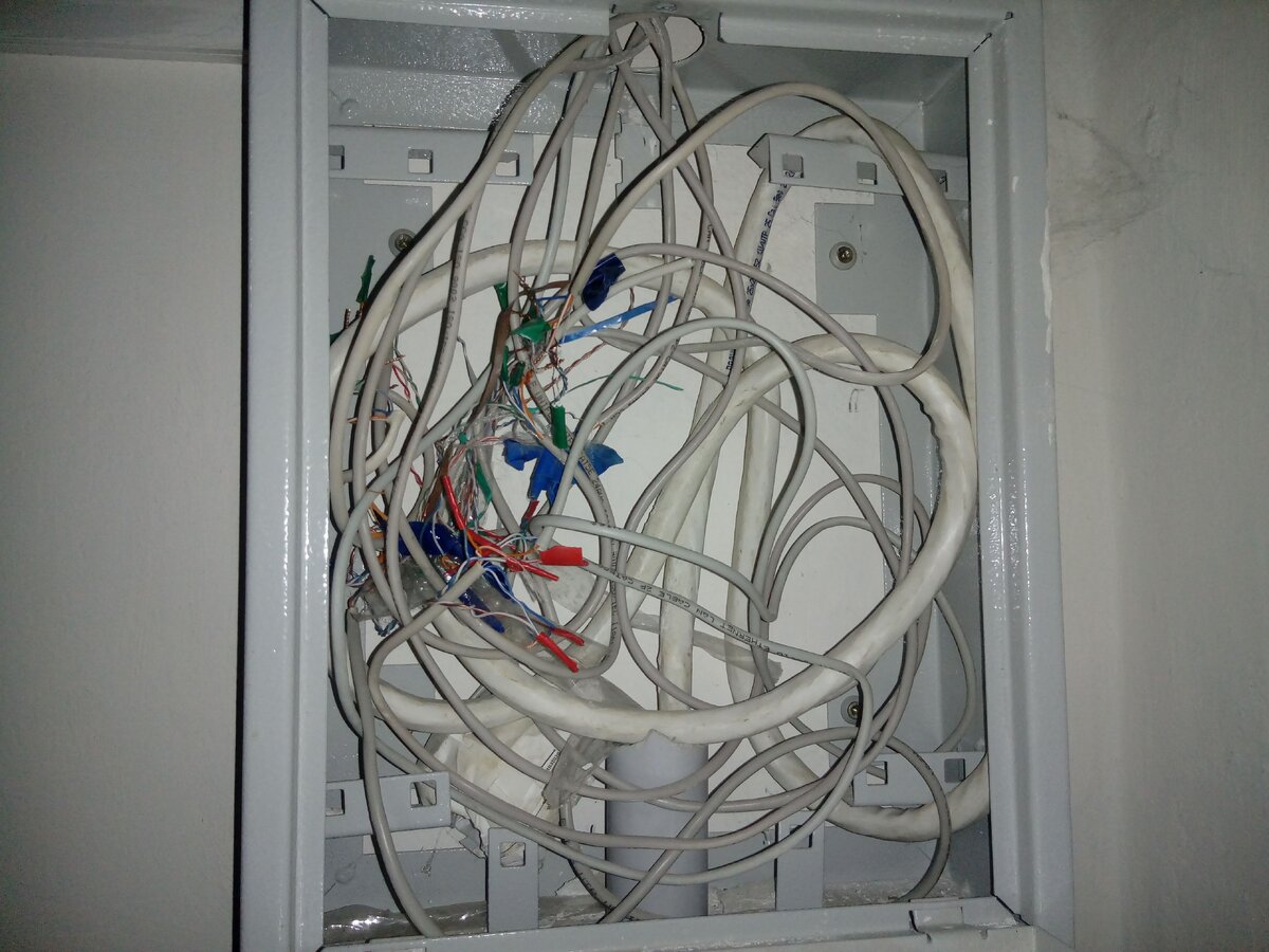 Скрученные пальцами провода