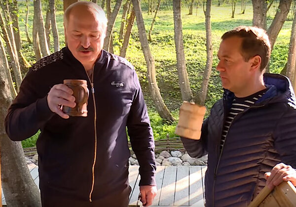 Александр Лукашенко и Дмитрий Медведев